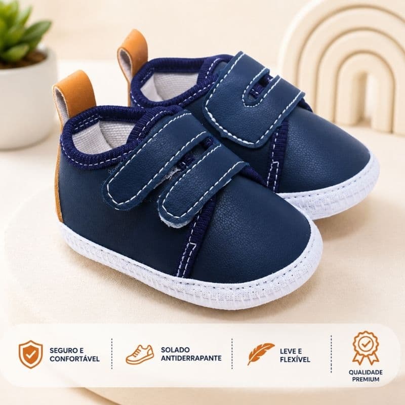 Tênis Infantil Menino Para Bebe Recém-Nascido 13 Ao 18