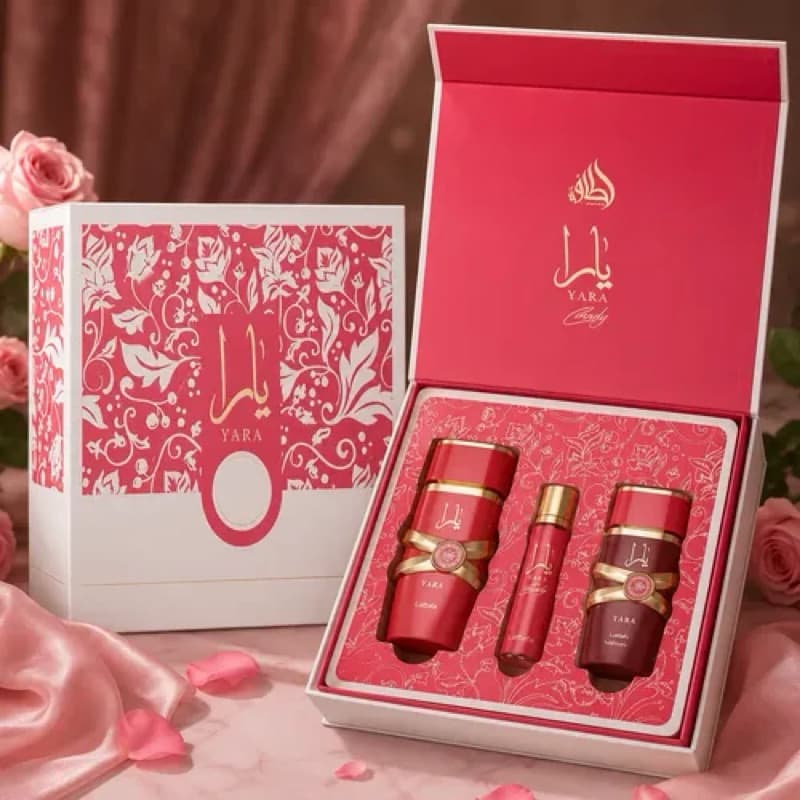 Kit Perfume Lattafa Yara Candy + 2 Peças- EDP- Original