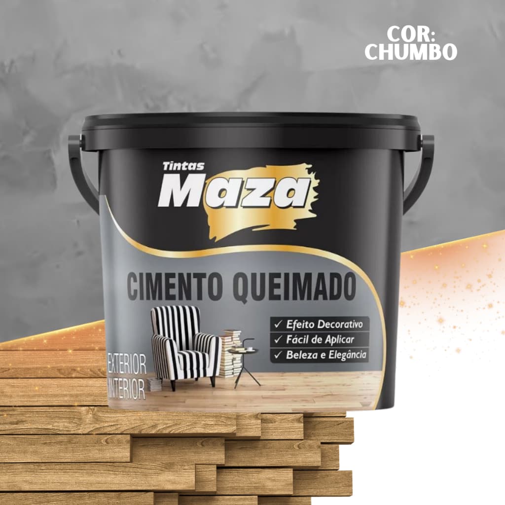 Revestimento Cimento Queimado 23KG MAZA CORES