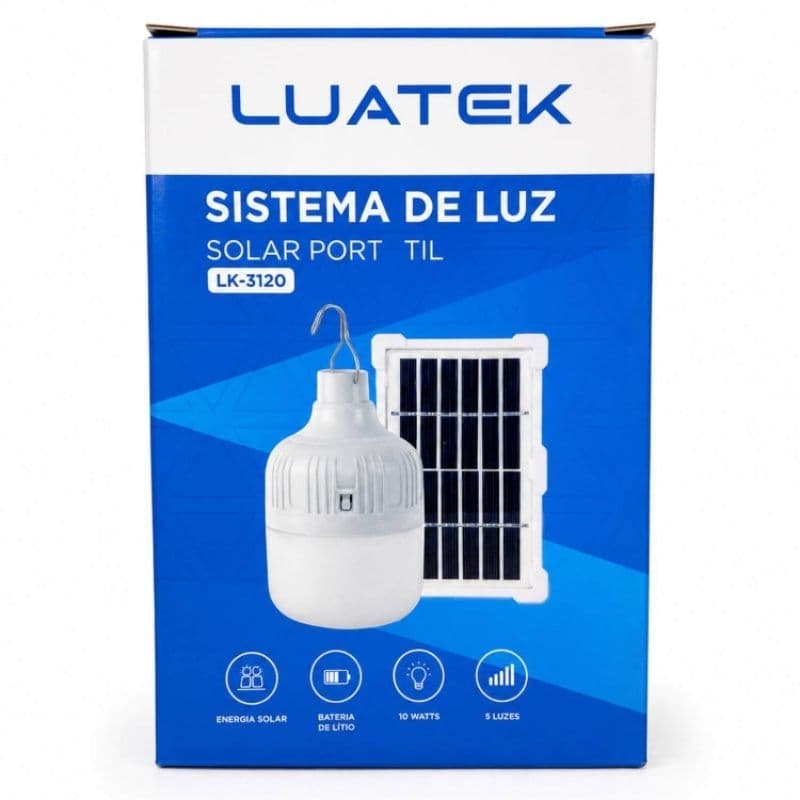 Sistema de Luz Solar Portátil com Painel Solar