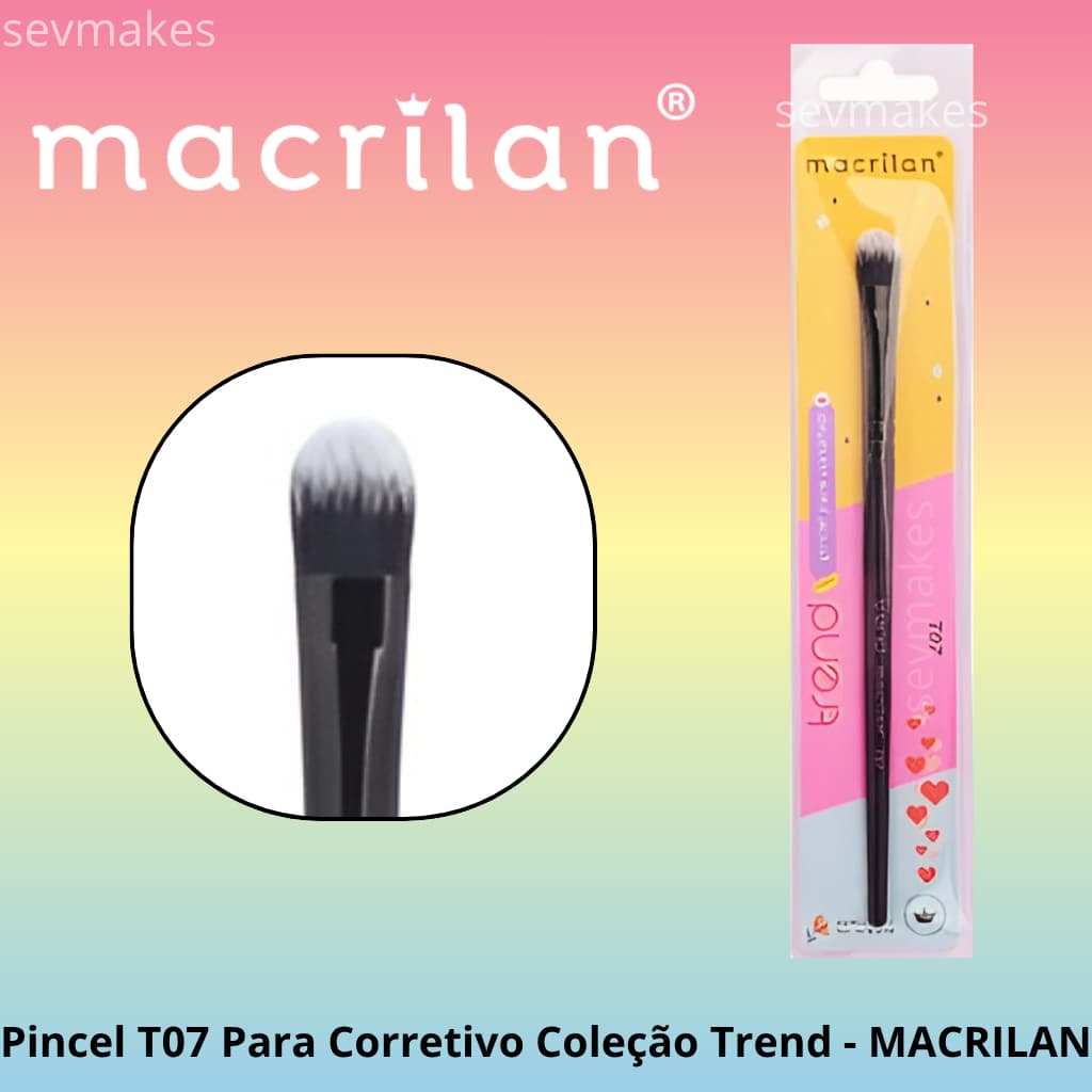 Pincel T07 Para Corretivo Coleção Trend - MACRILAN