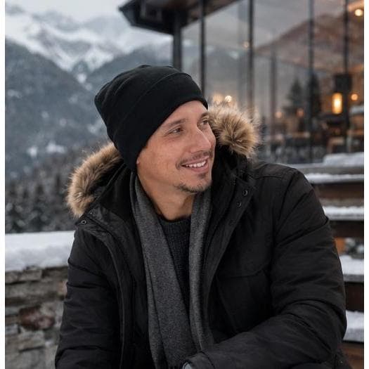 Touca de frio de inverno, gorro unissex, touca térmica