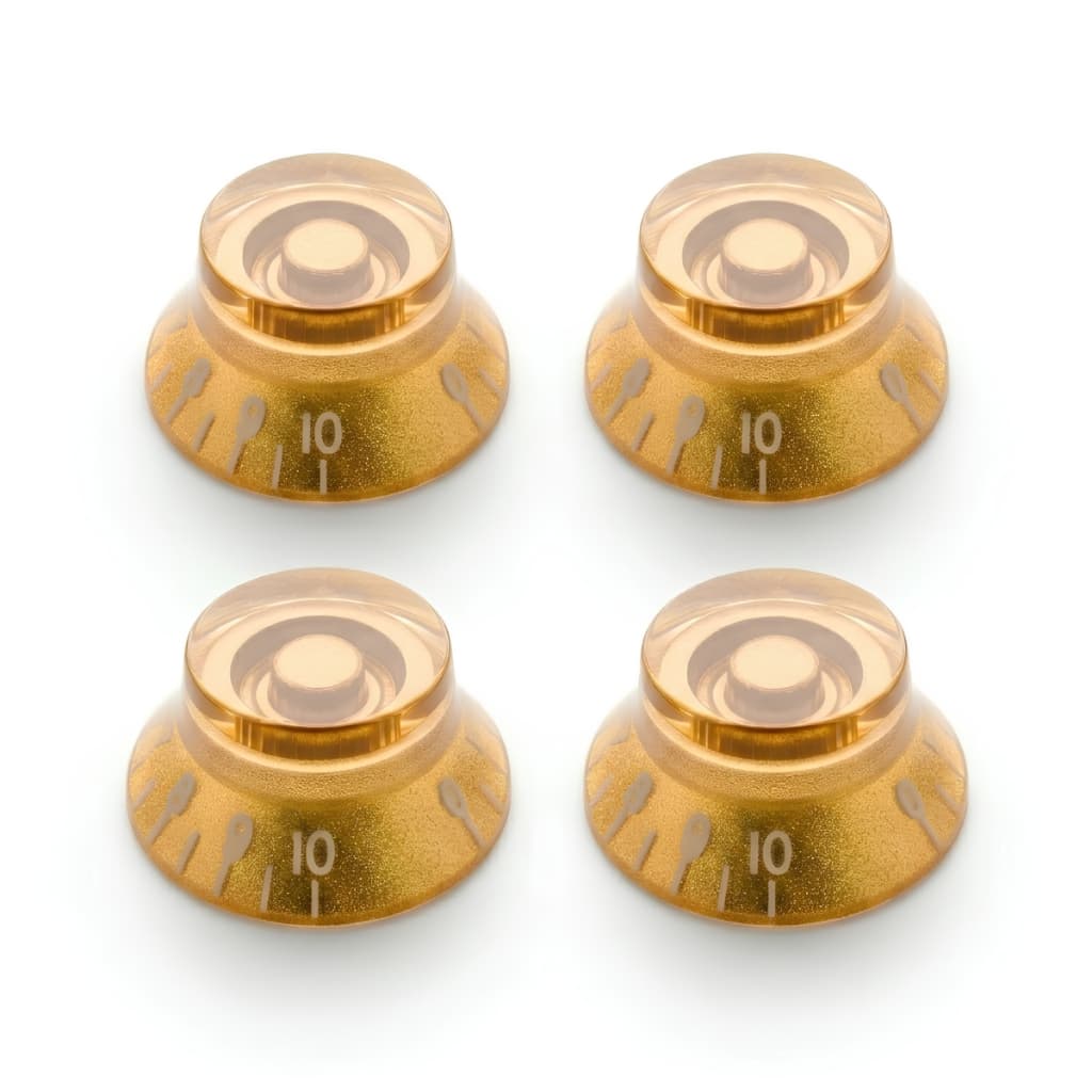 Kit Com 04 Knob Top Hat Dourado Speed Control Para Guitarra Les Paul