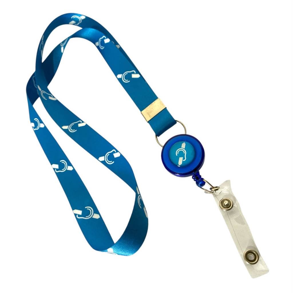 1 Kit Cordão Inclusivo com Roller Clip Surdez/Autismo/Girassol