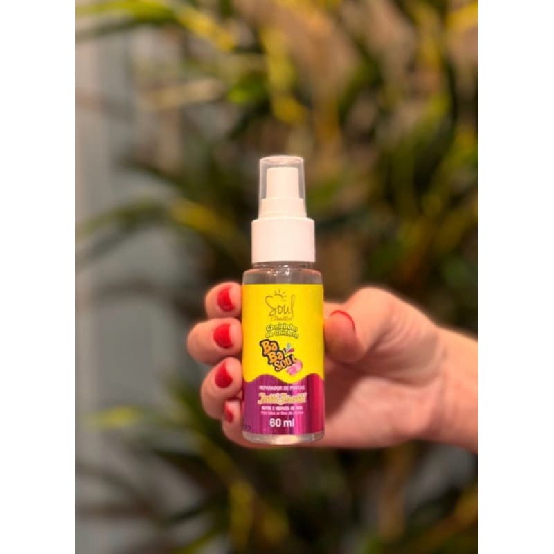 óleo reparador de pontas babasoul tutti fruti nutri e hidrata os fios