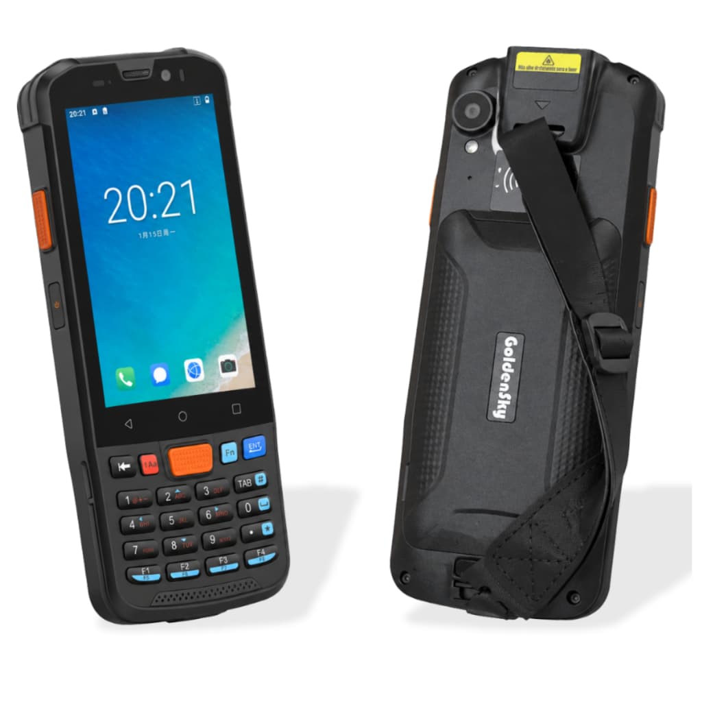 Coletor De Dados Leitor De Código De Barras Android 14 Portátil PDA 1D 2D 4G WiFi Bipagem de coleta