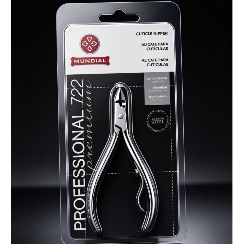 ALICATE INOX MUNDIAL 722 PROFISSIONAL CUTÍCULA AÇO INOXIDÁVEL