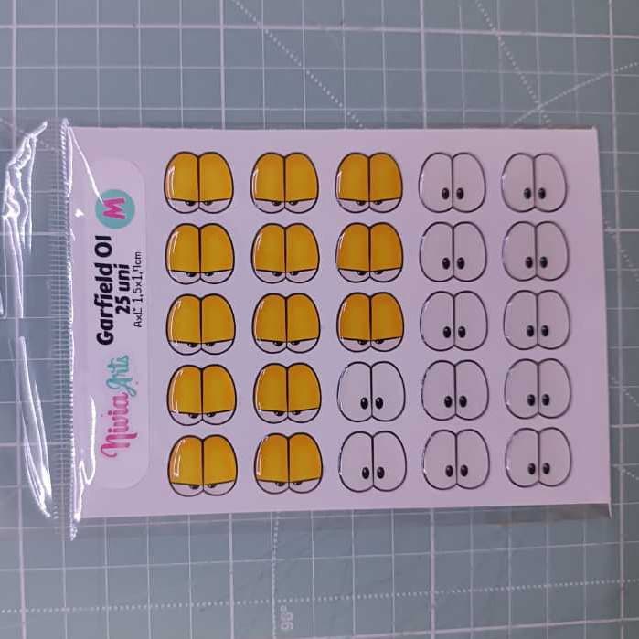 Kit Resinados - Olhos Resinados Personagens para Biscuit e Artesanato - Nivia Arts