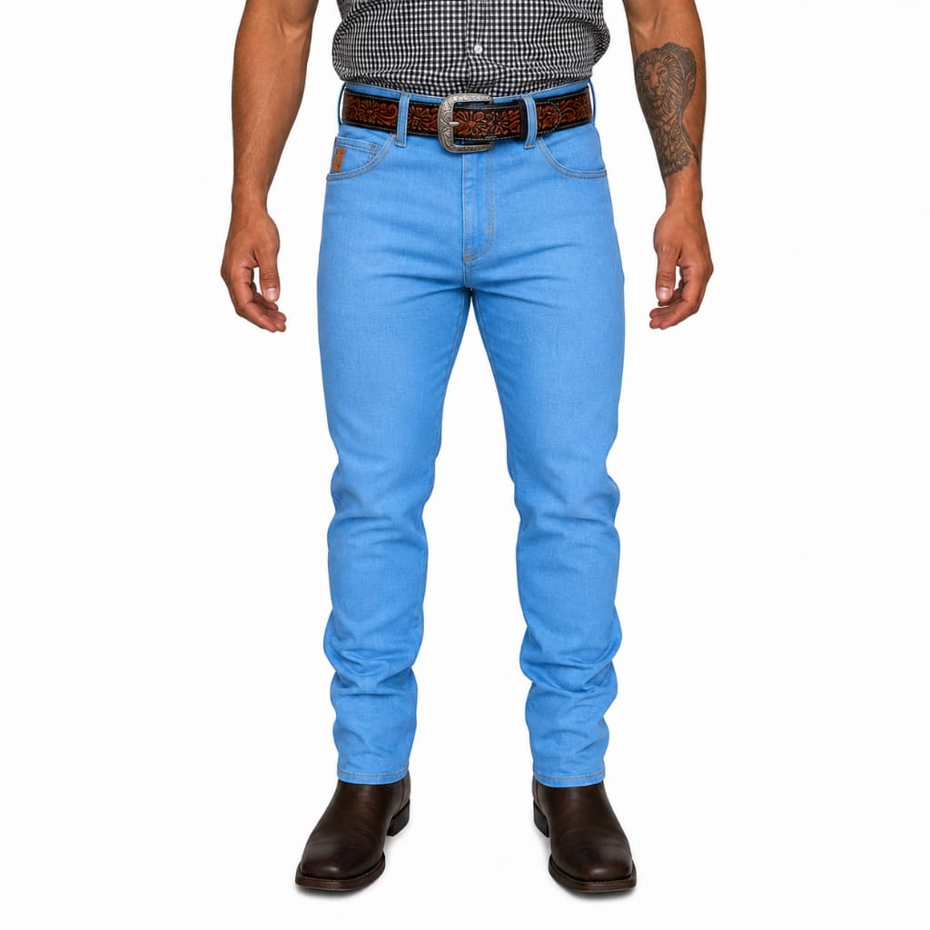 Calça Jeans Country Masculina Rodeio Premium Elastano