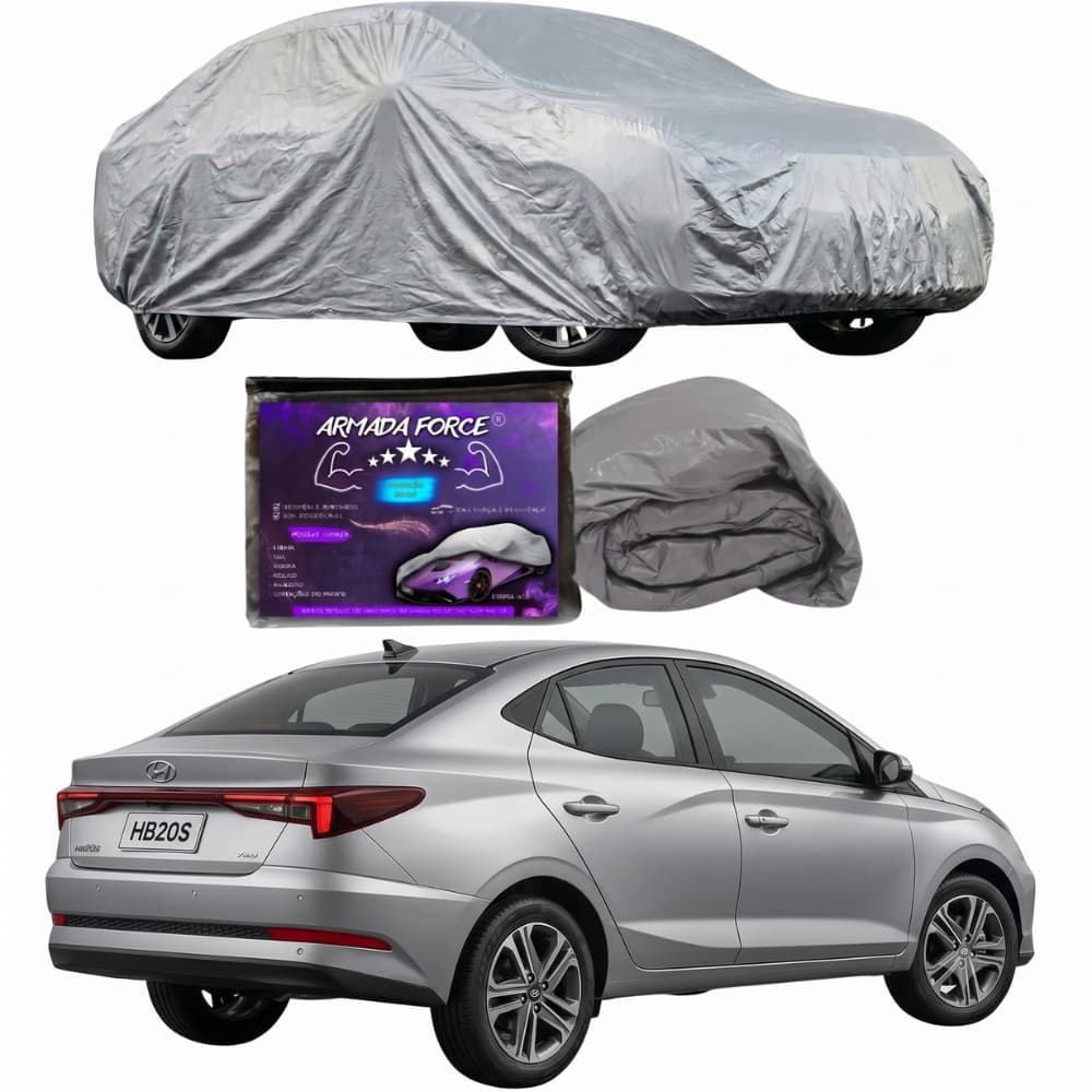 Capa Carro HB20 sedan Forrada Impermeável 100% Proteção Sol Chuva Poeira