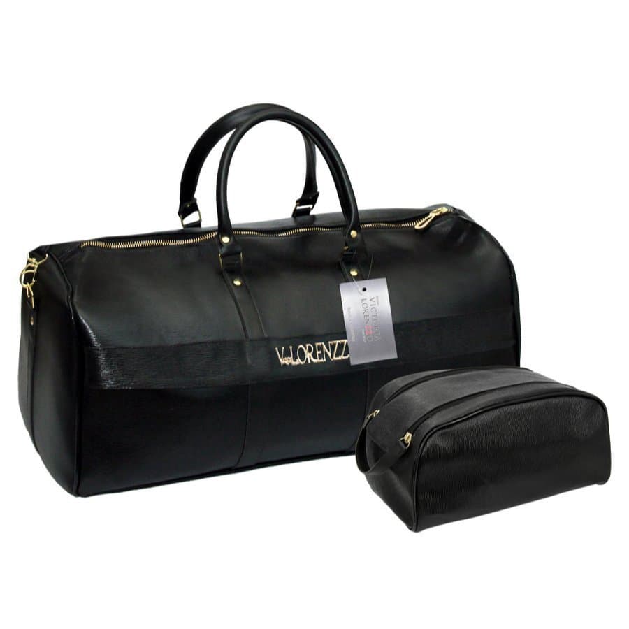 KIT mala + necessaire grande viagem de zíper e alça aero 10 kilos bagagem