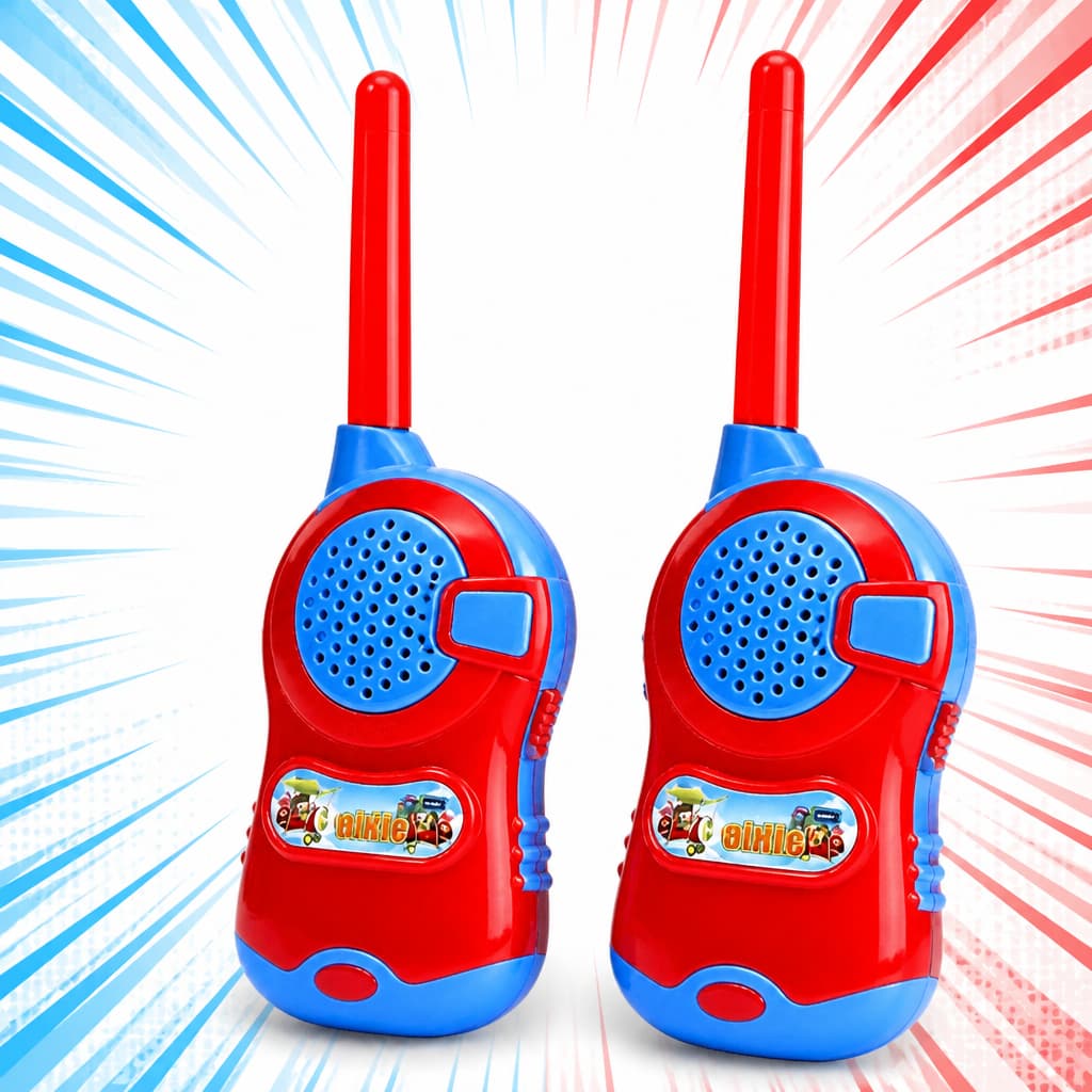 KIT Walkie Takie Radio Comunicador Infantil De Brinquedo 100m WJ-153