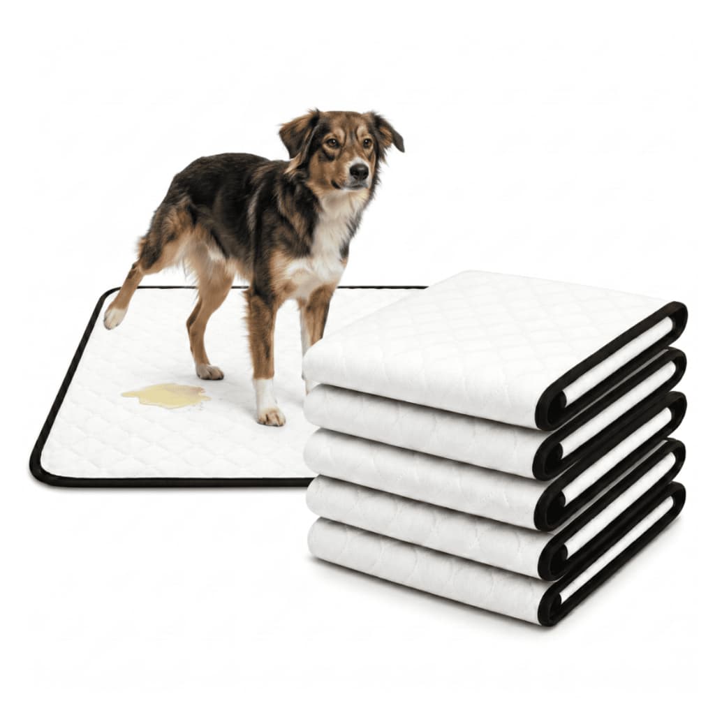 Kit Tapete higiênico lavável reutilizável premium para cães tamanho 60x45cm Alta Absorção sanitário