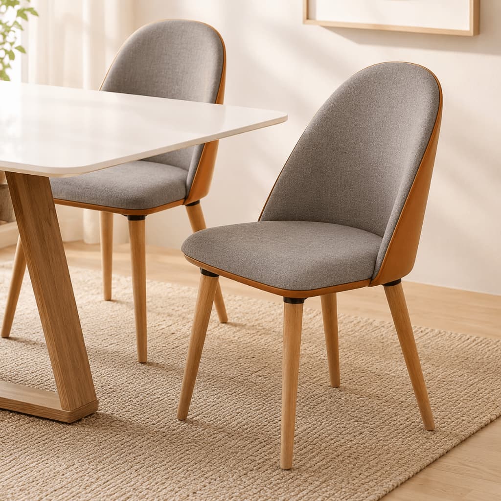 cadeira de jantar cadeira orgânica concha cadeira de cozinha cadeira estofada moderna kit 2