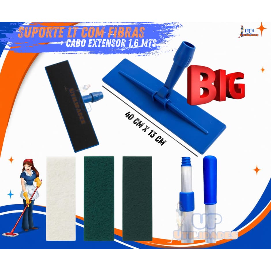 SUPORTE LT BIG - COM CABO EXTENSOR TELESCÓPICO ATÉ 3 METROS ( ESCOLHA A MELHOR MEDIDA)O LT PODE VARIAR A COR