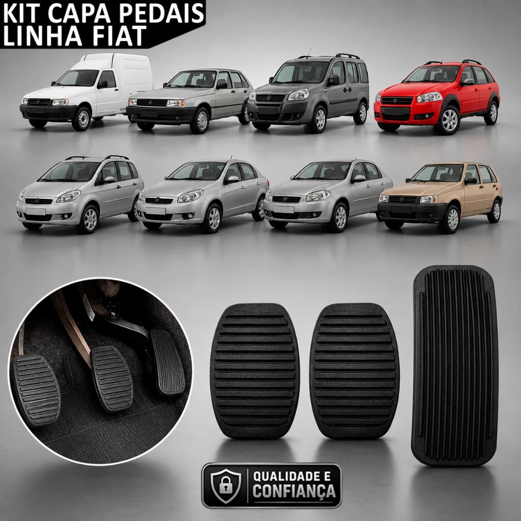 Kit Capa Pedal Palio Siena Strada Uno Fiorino Premio Elba Envio Imediato