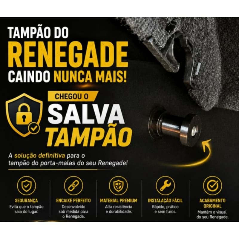 kit Salva Batente Suporte Tampão Jeep Renegade 2016/....