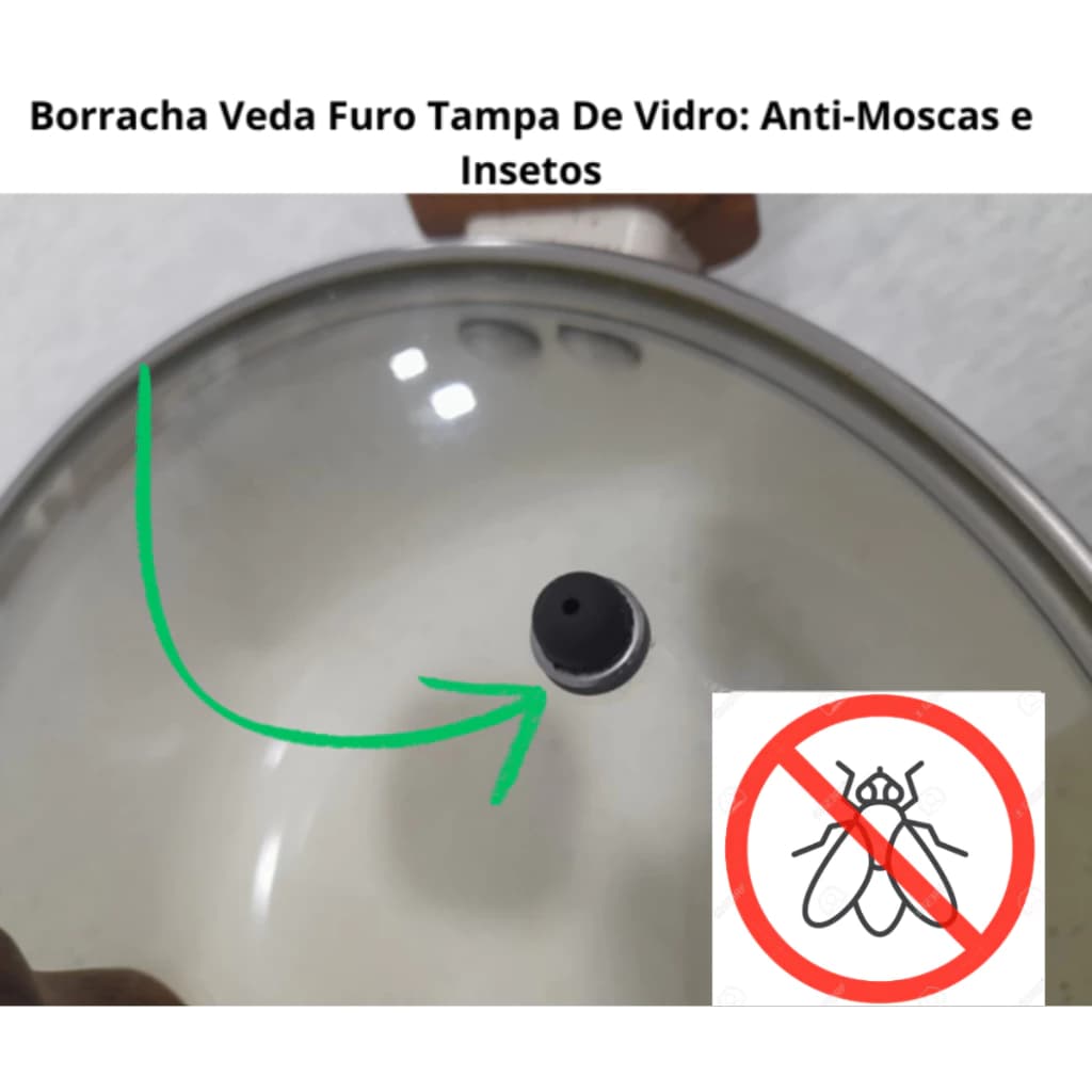 Borracha paraTampa de Panela Veda Furo Protetor de Alimentos Anti-Insetos