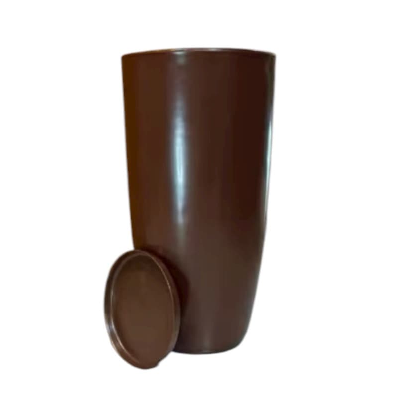 Vasos de Planta Ibiza Cone Polido Marmorizado G 69x34 Decoração Jardim e Sala