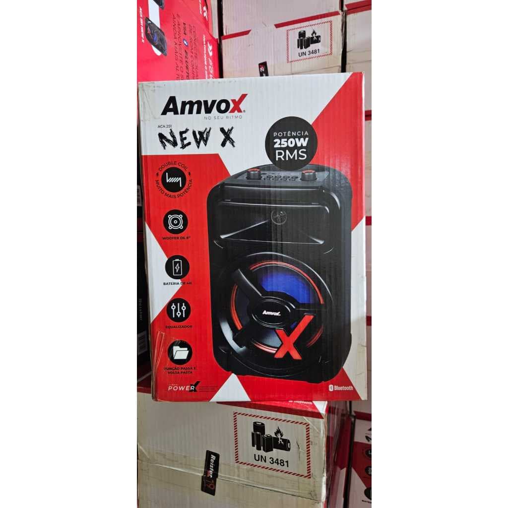 Caixa de som Amvox Aca 251 news 250W RMS bivolt
