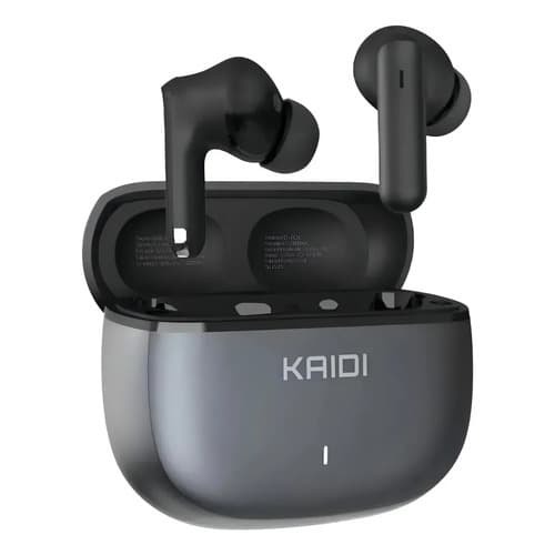 Fone De Ouvido Bluetooth Tws Kaidi Kd-7026 Nas Cores Preto e Branco
