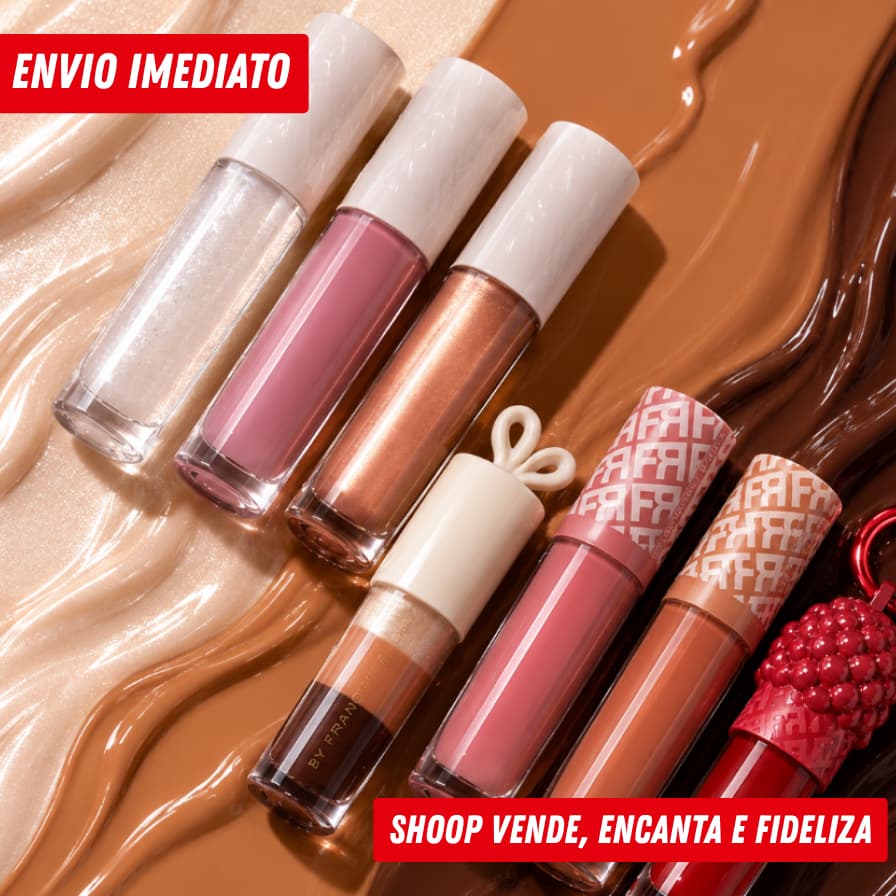 Gloss Labial By Fran | Varios Modelos Disponíveis | Brilho 3D Alta Fixação - Com Embalagem