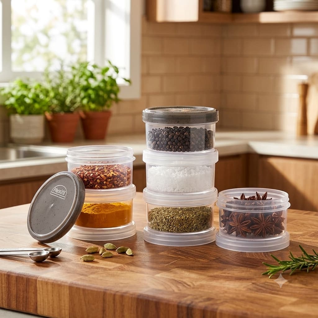 Conjunto Organizador Empilhável 3 Peças- 220ml
