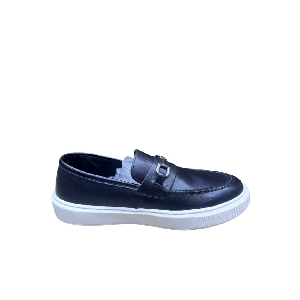 Sapato Masculino Casual Slip On Marrom Caramelo Confortável Solado Alto Branco Estilo Italiano