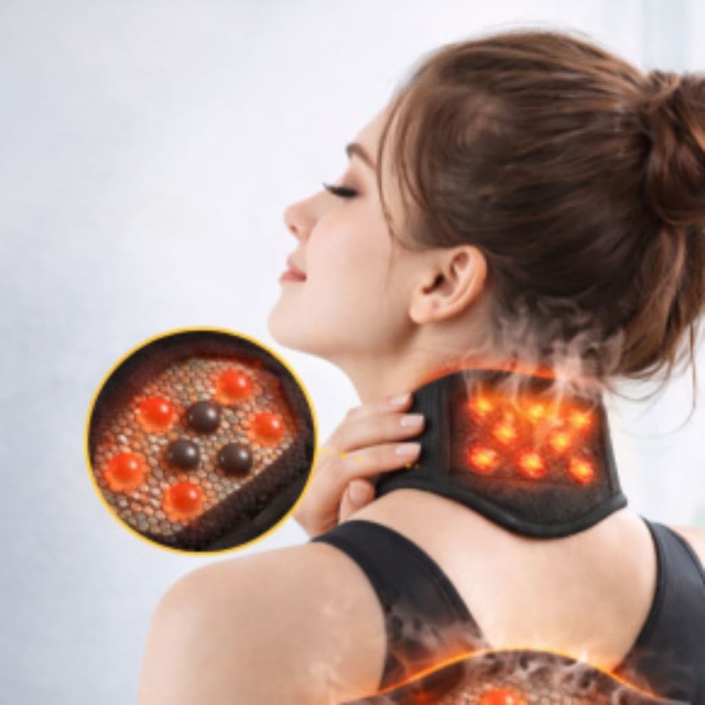 Suporte Cervical Ajustável Starmega ST-573 Conforto Térmico Natural Sem Tomada