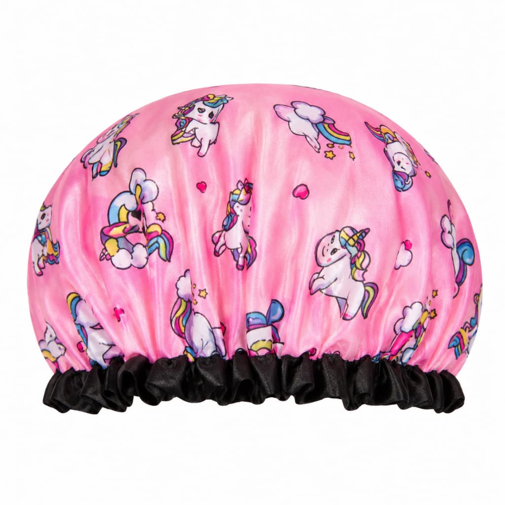 Touca de Banho Infantil Impermeável Forro Reforçado Dupla Camada Acetinada Protege o Cabelo Zalike