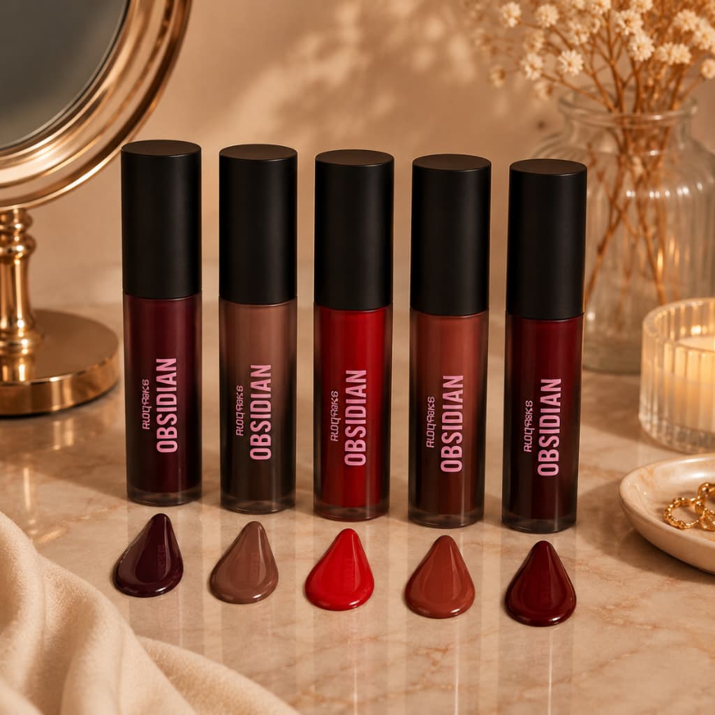 Batom Líquido Cremoso Crême Lip OBSIDIAN BY RUBY ROSE