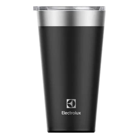 Copo Térmico Electrolux 560ml Preto Sense Com Tampa Hermética