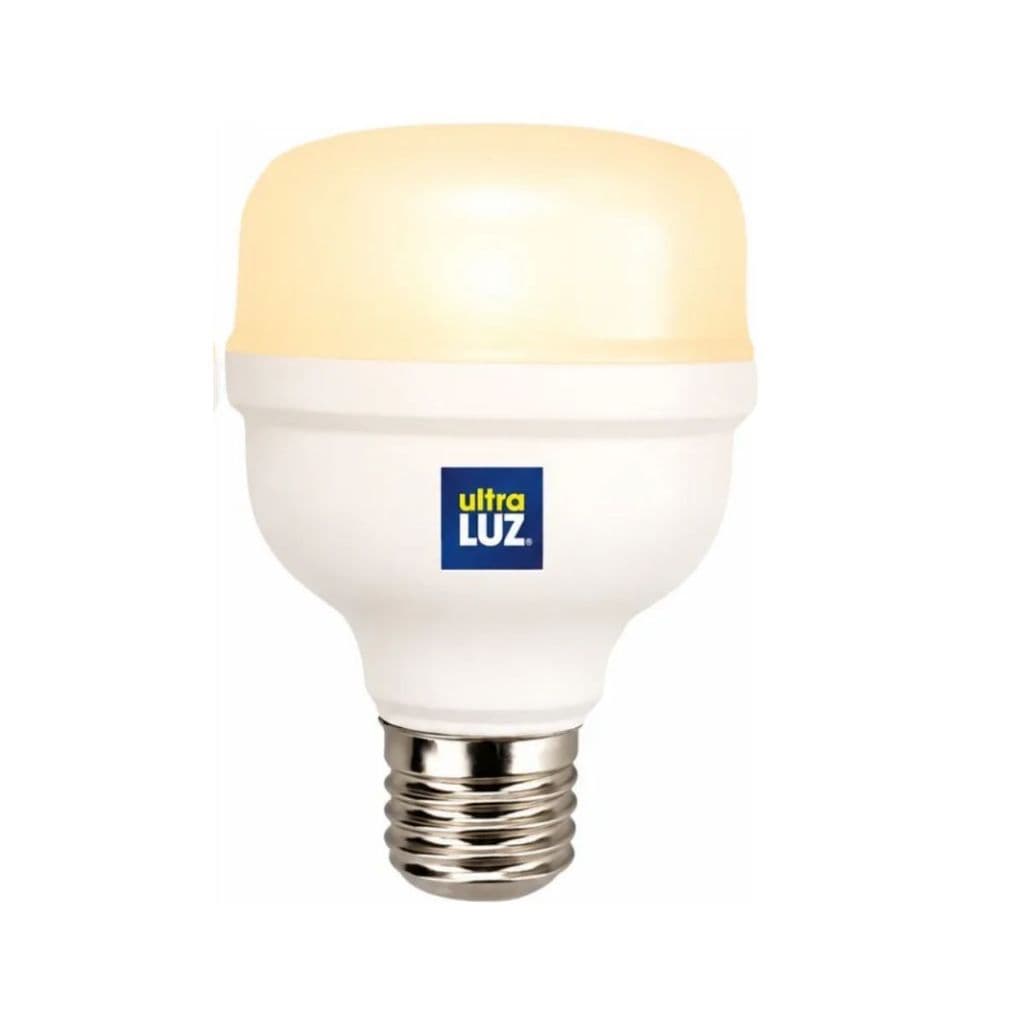 Lâmpada LED Bulbo 20W E27 3000K Branco Quente Bivolt Ultraluz