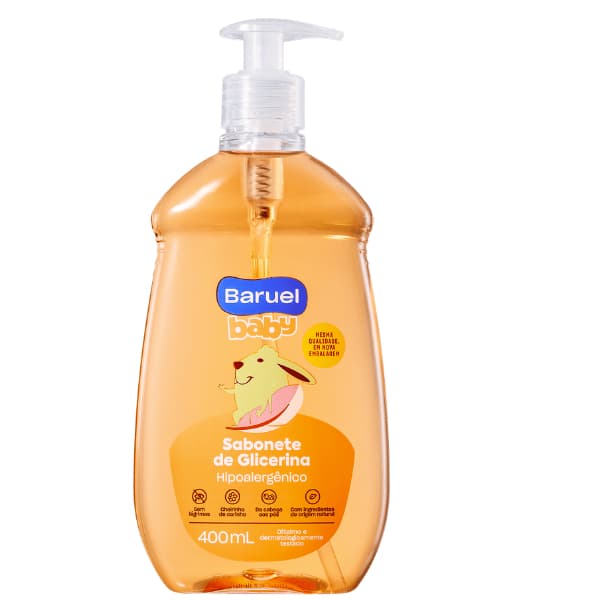 Sabonete Liquido Glicerina  Baruel - 200ml -400 ml