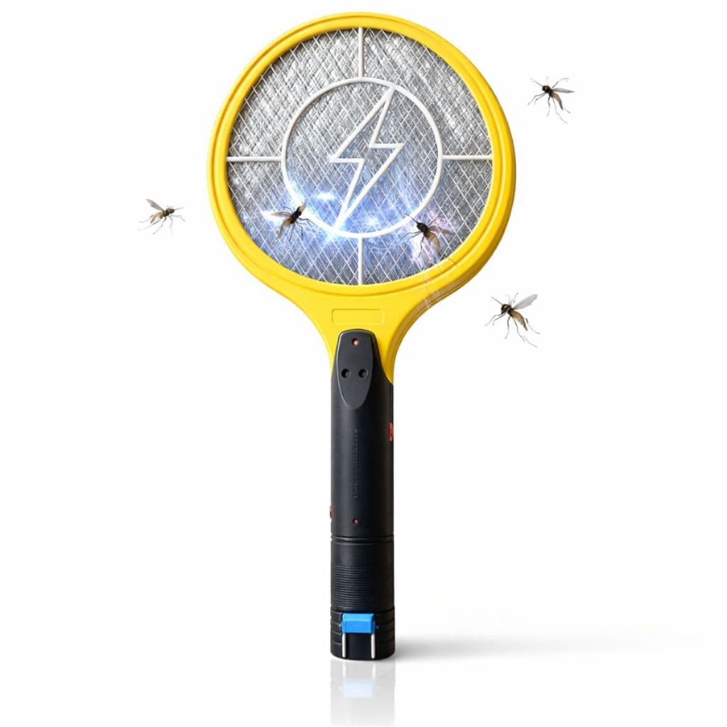 Raquete Elétrica Bivolt 110v-220V Mata Mosquito Recarregável