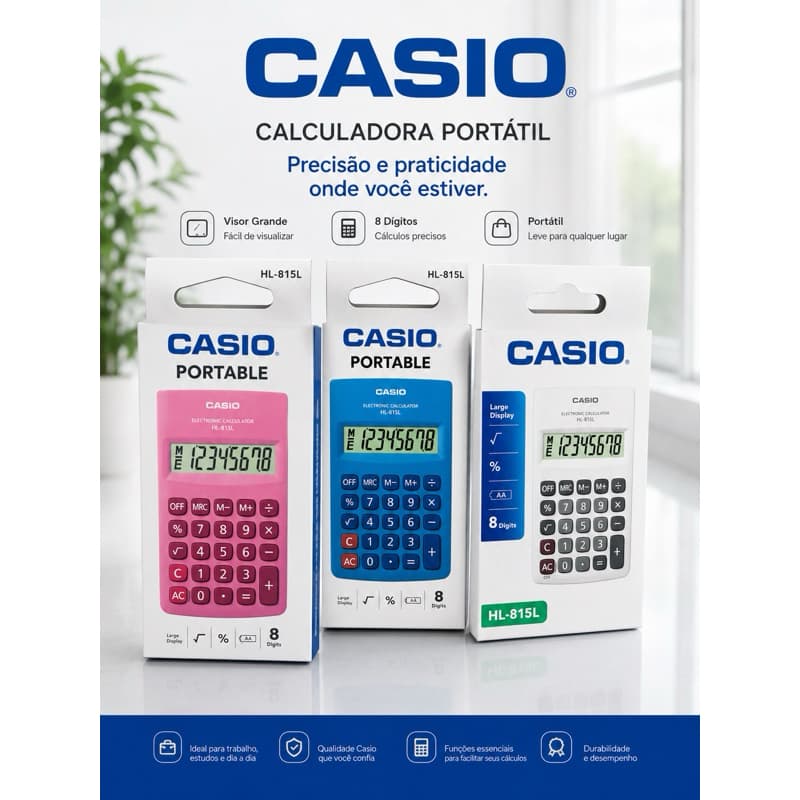 calculadora de bolso Casio hl 815