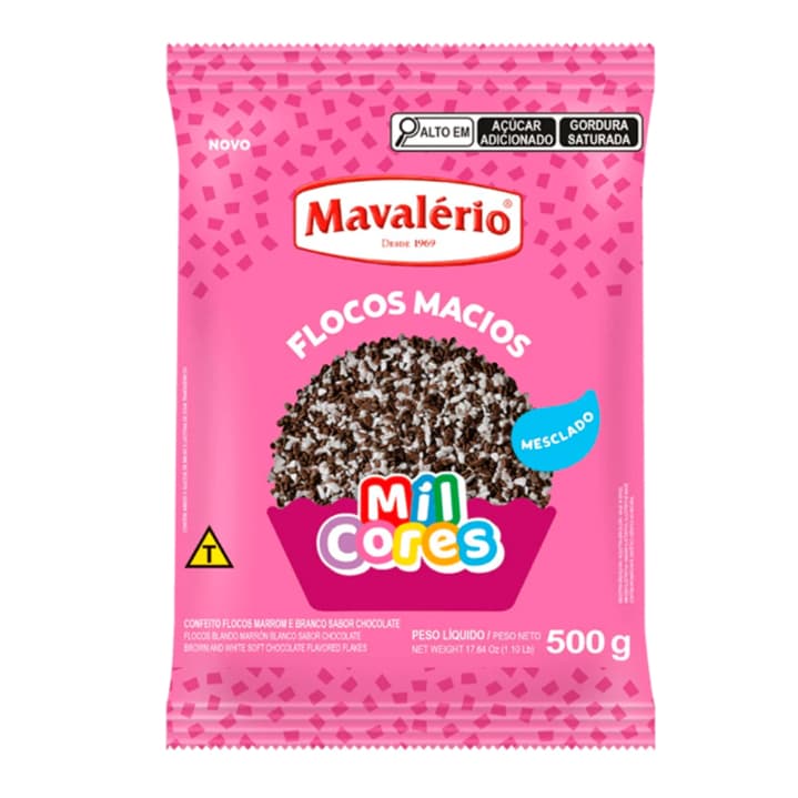 Flocos Macios Mesclado 500g Mavalerio