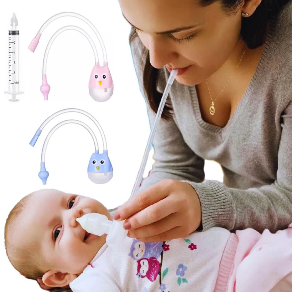Aspirador Nasal Bebê Suga Catarro Meleca Higiene Nasal Infantil