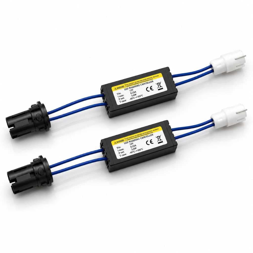 Resistor canceller 2 peças T10 pingo LED cambus universal apaga erro avaria de Luz carro
