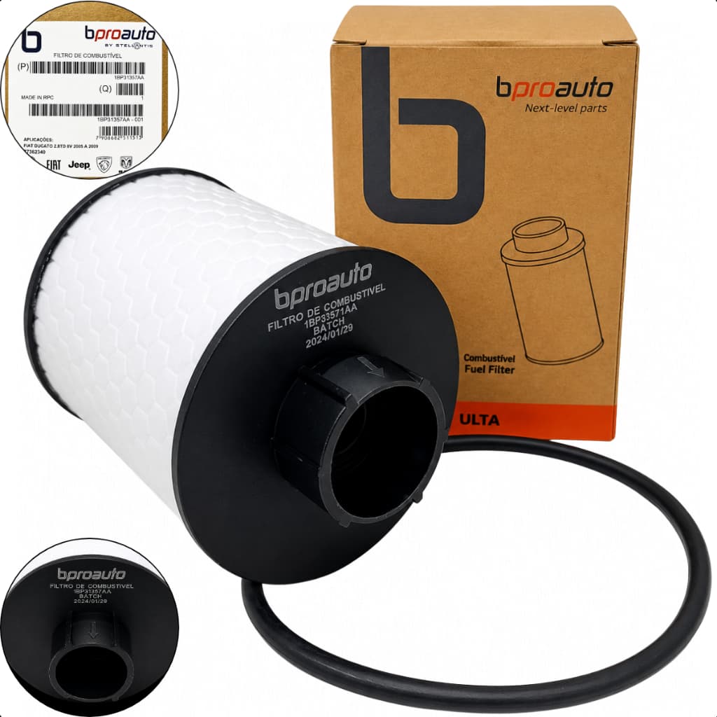 Filtro De Combustível Fiat Ducato Boxer Jumper 2007 a 2017 Motor 2.3 Multijet Diesel