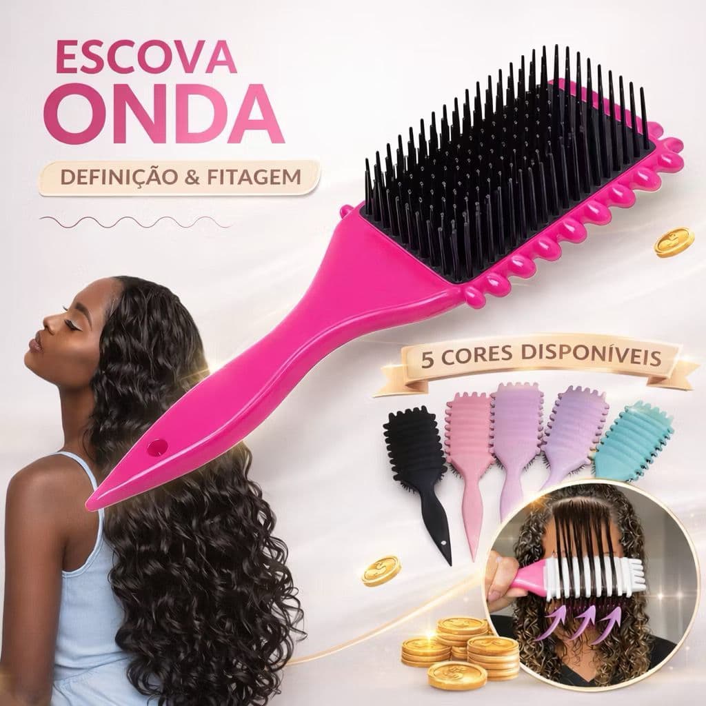 Escova De Estilo Bounce Profissional Para Definir Cachos – Envio Imediato Fitagem
