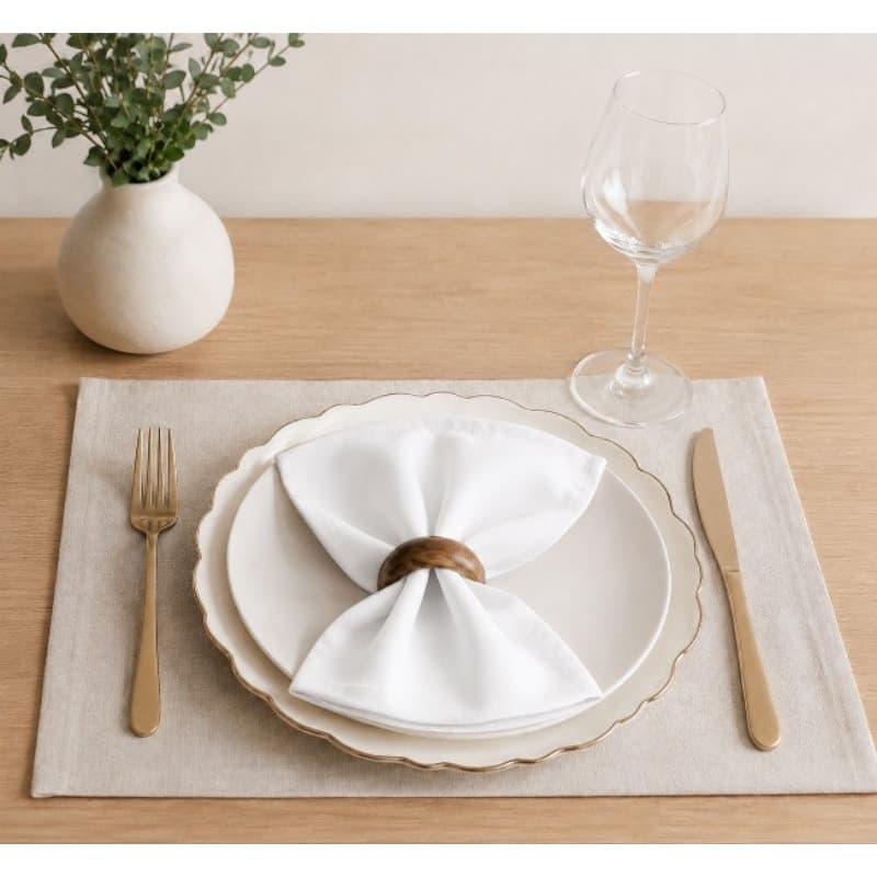 Guardanapos Tecido Oxford Premium Kit Com 4/6/10  35x35 Mesa Posta