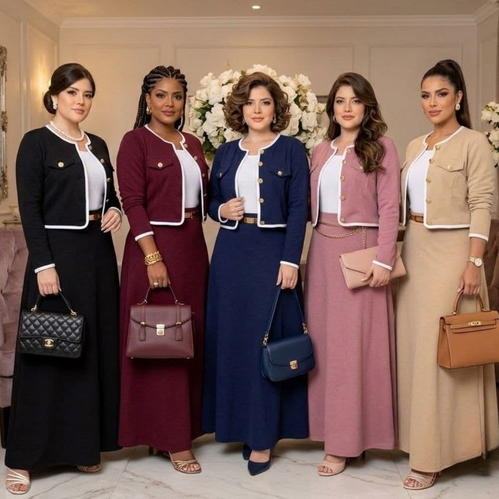 Conjunto Blazer Feminino 4 Peças Crepe Moda Evangelico Social Congresso Plus Size Lançamento Luxo