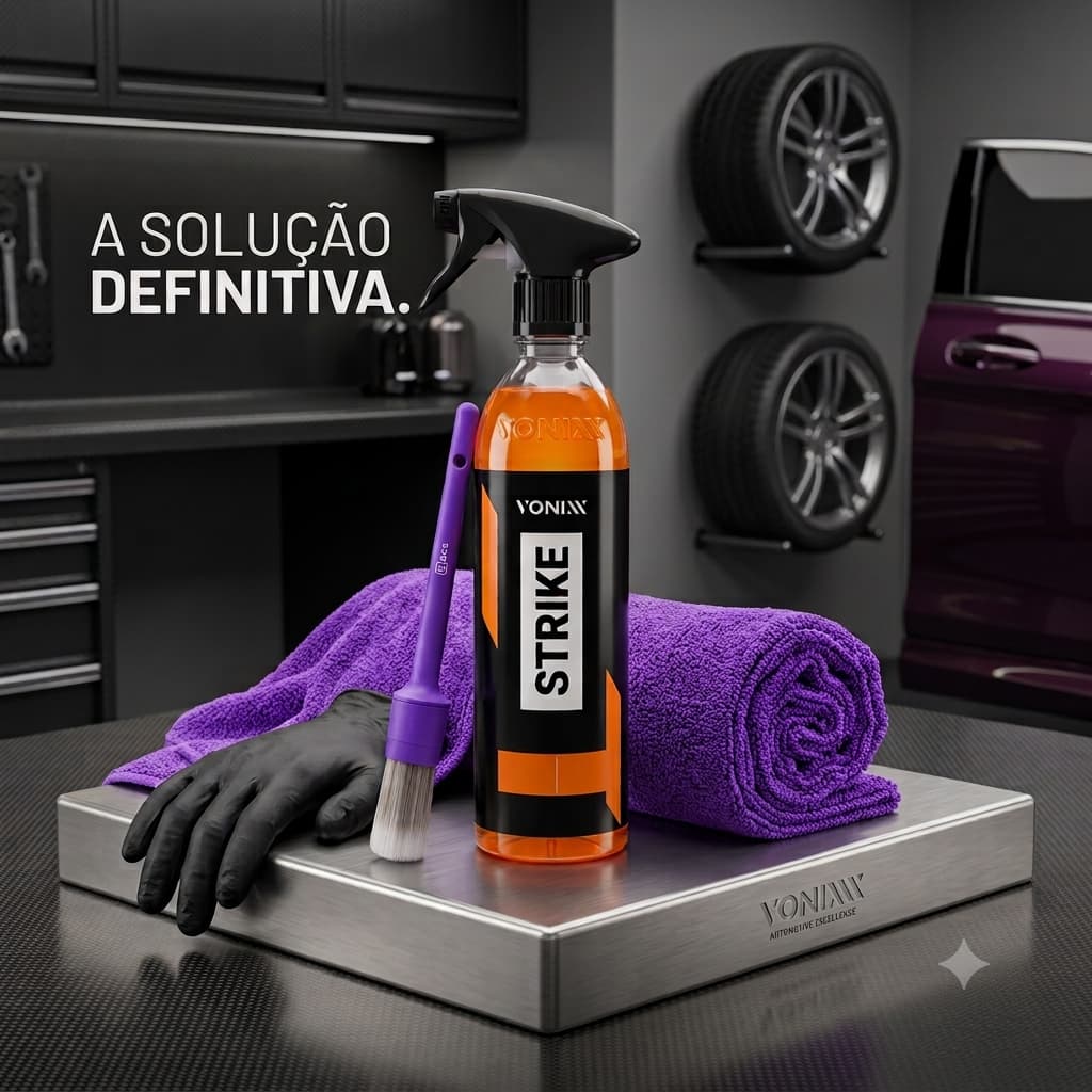 Kit Strike Vonixx Removedor de cola Piche Tinta Adesivo + Toalha+Pincel e Luva Descartável