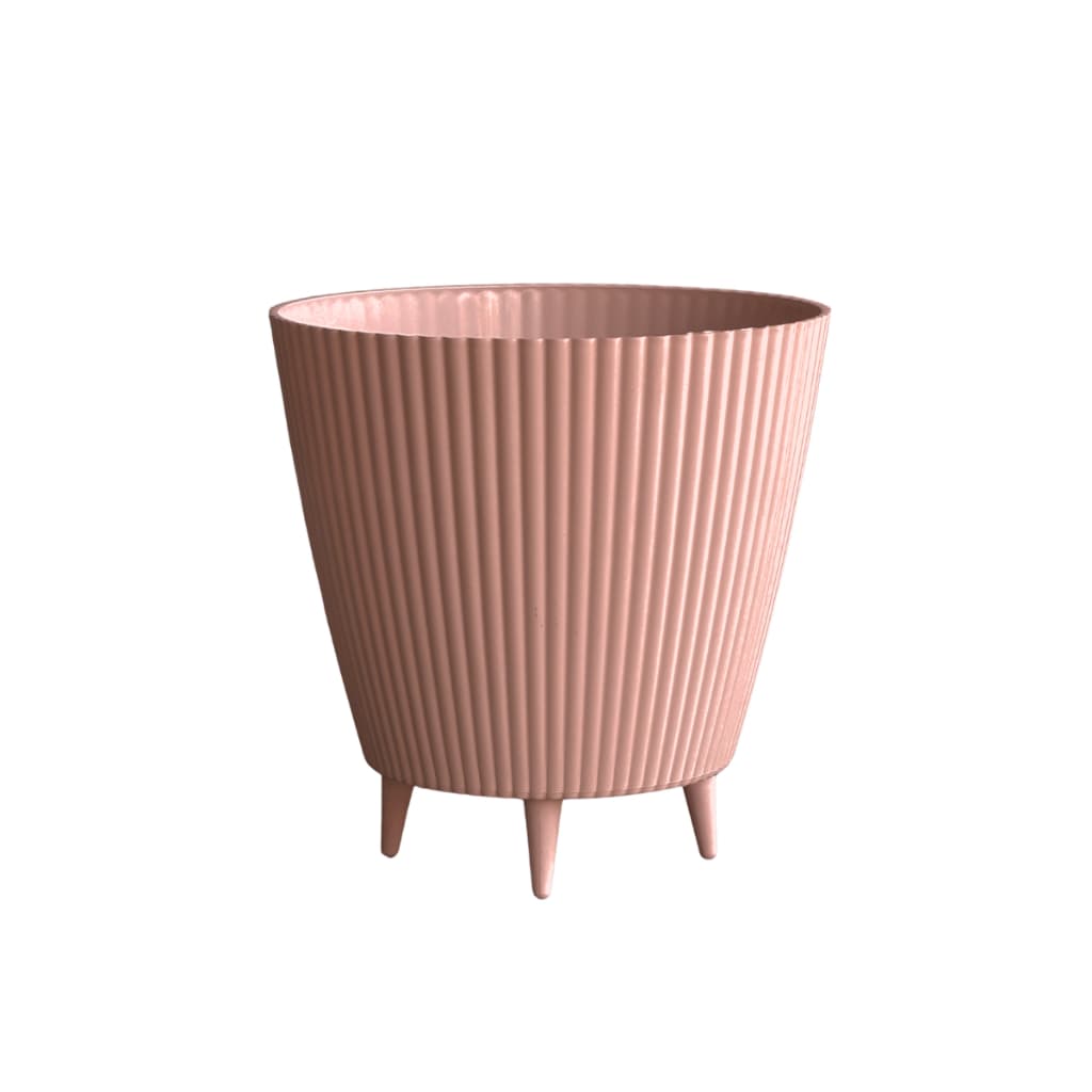 Vaso Cachepot Tripé Canelado Moderno Decorativo Para Plantas Multiuso para Sala Quarto Casa
