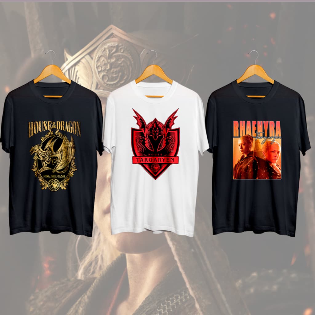 Camisa House Of The Dragon Rhaenyra Targaryen Game Of Thrones Algoão Unissex