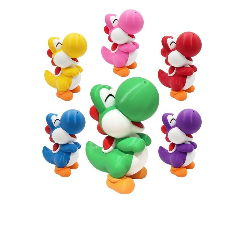 Colecionáveis Yoshi Multicores de Super Mario Geek Gamer Decorativo Escritorio Envio Imediato