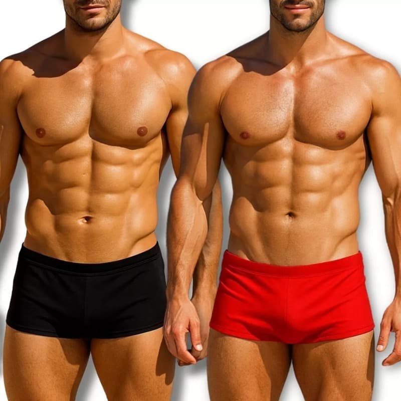 Kit 2 Sungas Boxer Masculina Praia Secagem Rápida Conforto Estilo
