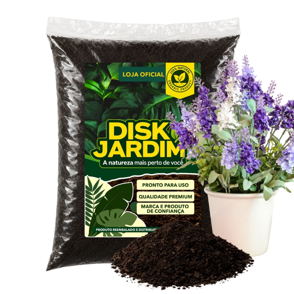Terra Vegetal Adubada para Lavanda Pronto Para Uso Jardim 2kg/5kg/10kg/20kg