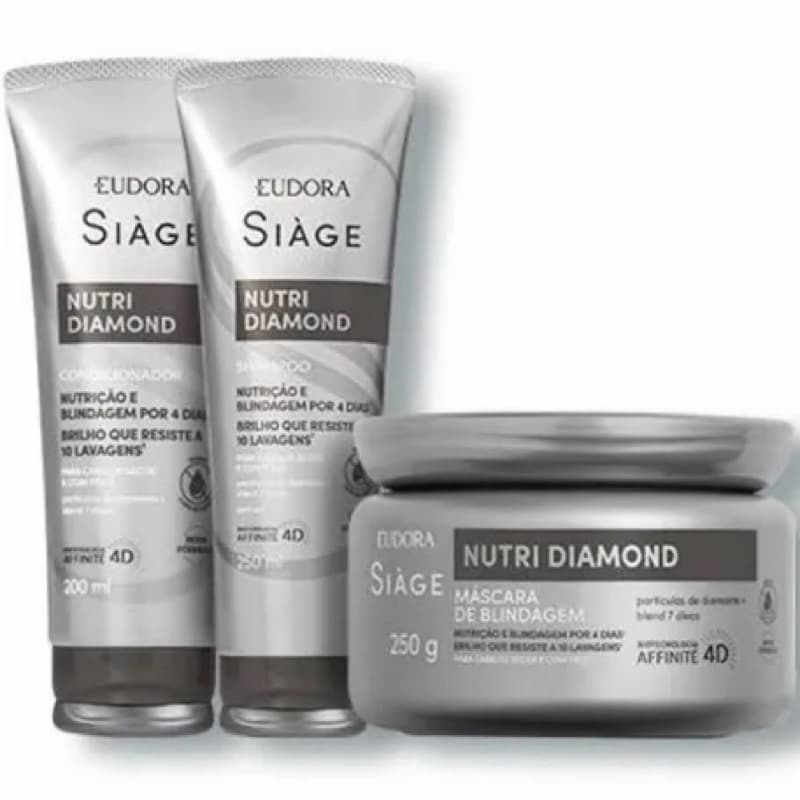 Siage nutri diamond - Eudora - kit com 3 itens